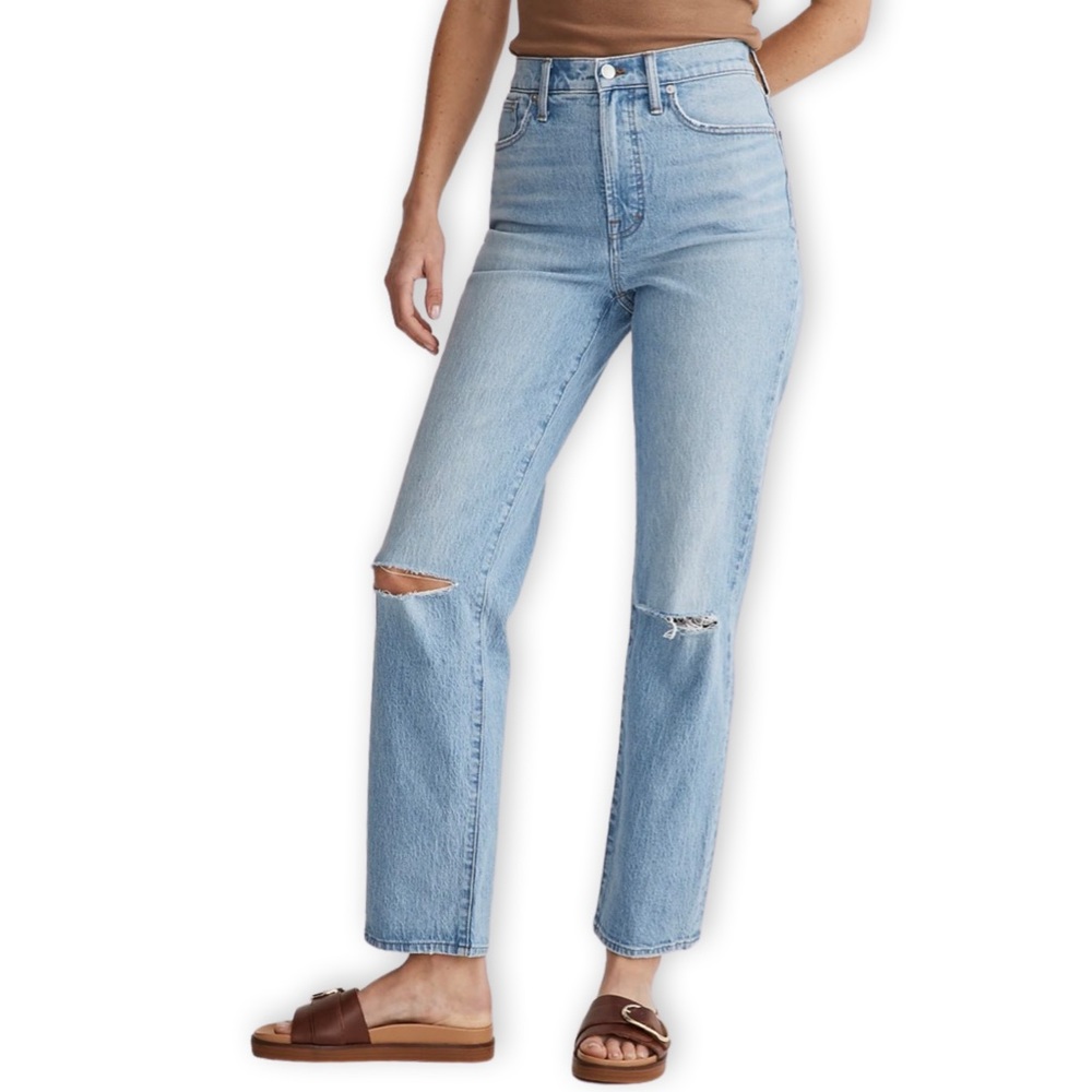 Madewell The Perfect Vintage Straight Jean in Westanna Wash NJ180 W 28” - Picture 15 of 16